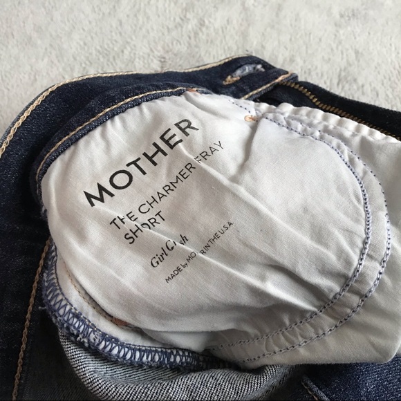 MOTHER The Charmer Fray Patch Shorts Girl Crush 24 - Picture 8 of 15